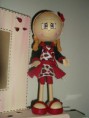 Moldura + boneca em EVA