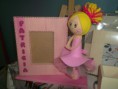 Moldura + boneca em EVA